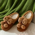 thumbnail image 6 of ATENAR Slippers for Women Fuzzy Slip On Womens Shoes indoor and Outdoor House Slipper Brown 9, 6 of 6
