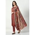 thumbnail image 5 of S MAJIDA Kurta Set for Women Ethnic Motifs Polyster Blend Kurta Pant Dupatta with 3/4 Sleeve, 5 of 5