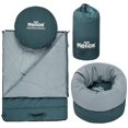 thumbnail image 1 of Dog Helios Switch-Back 2-in-1 convertable Travel Dog Mat and Rounded camping Bed, green, 1 of 1