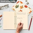 thumbnail image 4 of FORMRS 1-Subject Spiral Notebook 8" x 5" College Ruled 60 Refillable Sheet A5 Hard Cover, 2 Pack, Orange Autumn Leaves, 4 of 7