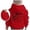 Red, variant on Girls Graphic Pullover Hoodie Soft Long Sleeve Sweatshirt Cute Top Clothes For Kids Girls and Toddlers' Pullover Hoodie Sweatshirt