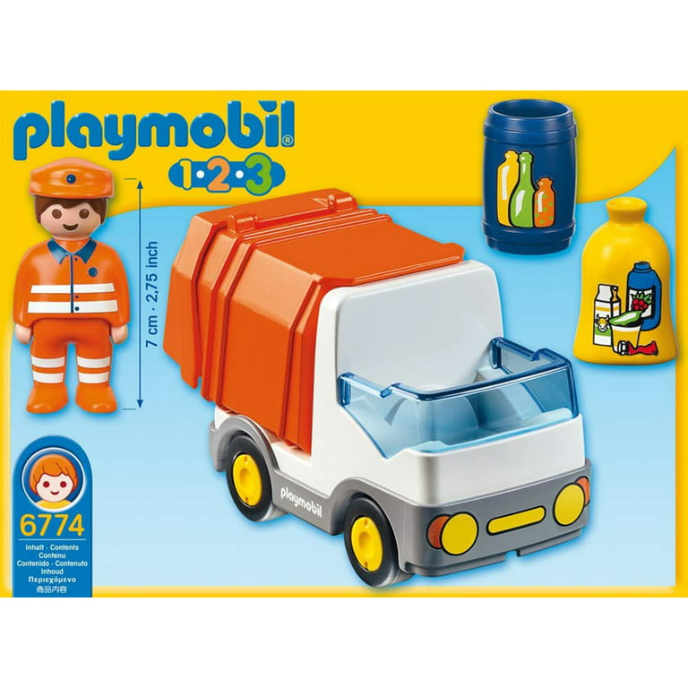 playmobil 1.2.3 recycling truck 