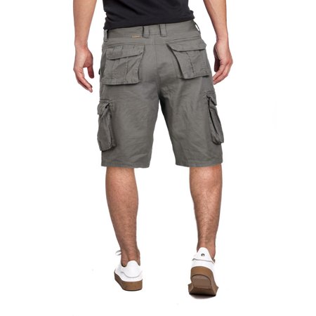 mens light grey cargo shorts