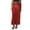 X-114Red, variant on YMNXA Women's Skirts Shiny Sequin High Waisted Solid Color Mid Length Stylish Comfortable Maxi Skirts For Party Red L