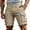 b-210Beige855, variant on PIMSSY Men Shorts Solid Color Casual Workwear Shorts For Everyday Comfort Lightweight Shorts With Flexible Fit And Breathable Fabric Summer Outdoor Male Holiday Bottoms