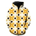 thumbnail image 1 of Sudadera con capucha y cremallera para hombre, estilo étnico exótico retro, estilo urbano moderno, chaquetas con capucha, estilo Harajuku, unisex, de manga larga, con estampado 3D para primavera, 1 of 6