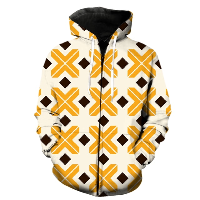 Sudadera con capucha y cremallera para hombre, estilo étnico exótico retro, estilo urbano moderno, chaquetas con capucha, estilo Harajuku, unisex, de manga larga, con estampado 3D para primavera