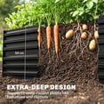 thumbnail image 4 of Outsunny Raised Garden Bed Metal Planter Box with 8 Reinforced Rods, Black, 4 of 10