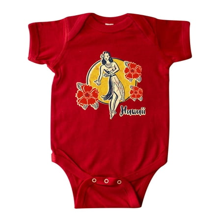 

Inktastic Retro Hula Girl Gift Baby Girl Bodysuit