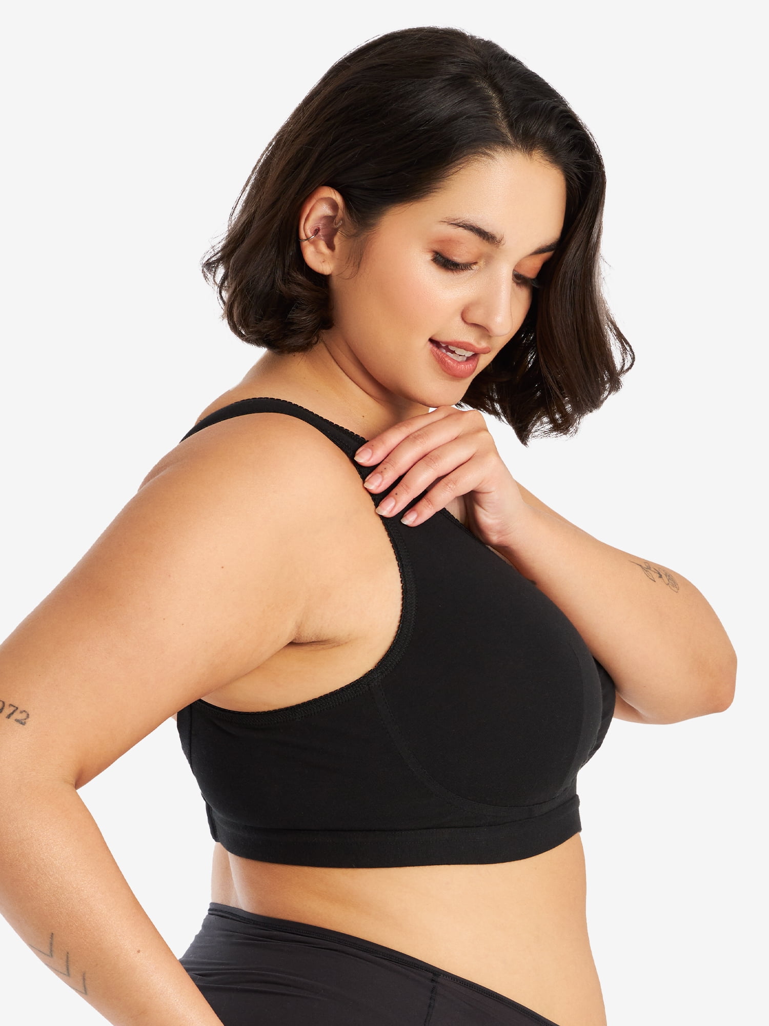 Leading Lady, The Evie, Unpadded Wireless Bra, Medium Support, Breathable Cotton Bra, Padded Straps, Comfort Bra (Women's & Women's Plus)