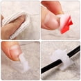 thumbnail image 3 of Pinzas para cables Maitys, 120 unidades, adhesivas, blancas, para exteriores, 3 of 6
