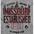 thumbnail image 2 of Missouri Rugged Outdoor Adventure Men's Graphic T Shirt Tees Brisco Brands X, 2 of 4