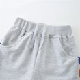 thumbnail image 6 of lkfuzj Toddler Kids Baby Summer Casual Pants With Elastic Waist Straps Animal prints Cute Solid Color Shorts For Kids 2-7 Years Gray, 6 of 7