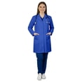 thumbnail image 1 of HeedFit Women's Poly-Cotton Lab Coat 35-Inch Length, s, Royal, 1 of 6