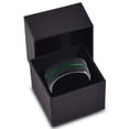 thumbnail image 3 of P. Manoukian Tungsten Wedding Band Ring 8mm for Men Women Black Green Center Line Flat Cut Brushed Polished Lifetime Guarantee Size 7, 3 of 4