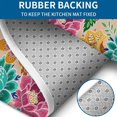 thumbnail image 4 of Pioneer Flower Floral Print Pattern Bathroom Rugs Sets 3 Piece,Toilet Cover Set,Absorbent Non Slip Bathroom Mats Sets with U-Shaped Contour Rug Toilet Rug Set, 4 of 5