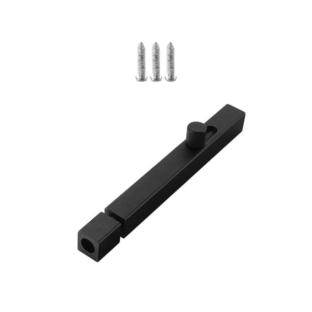 Pernos de puerta Cerraduras de perno de barril Cerradura de puerta de seguridad de aleación de aluminio Pestillo deslizante Puerta 120 mm negro