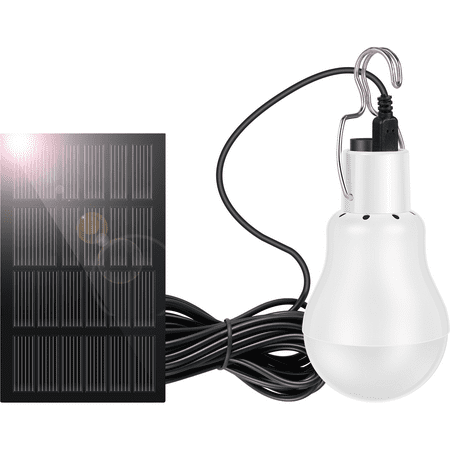 

Evjurcn 1/2Pcs Solar Powered LED Shed Light Bulb Solar Light Bulb Reusable Solar Powered LED Bulb Light Portable Lamp Hanging Outdoor Camp IP44 Waterproof Tent Light Rechargeable for Outdoor