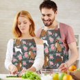 thumbnail image 3 of Cute Boxer Dog and Flowers Florals Apron-Garden Aprons for Women with Pockets-Cotton Linen Waterproof Kitchen Cooking Gardening Aprons Adjustable for Kitchen,Cooking,BBQ and Salon 33x27 Inch, 3 of 7