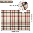 thumbnail image 3 of FORMRS A4 Clipboard Folder with Pen Holder Horizontal Foldable School Office Binder, Black Tartan, 3 of 9