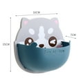 thumbnail image 6 of Riguas Sundries Storage Case Wall Mounted Strong Load-bearing Punch Free Exquisite Pattern with Bottom Hole Save Space Storage Box Mobile Phone Plug Holder Stand Rack for Home, 6 of 8