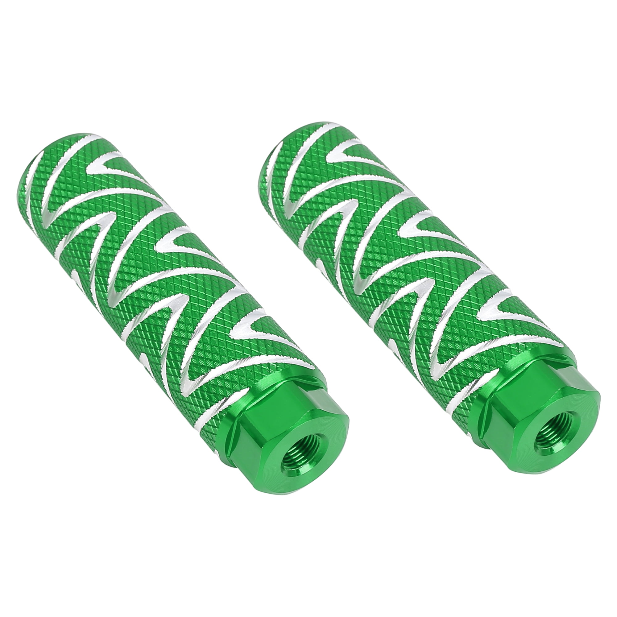 Pair Aluminum Alloy Wave Stripes Axle Rear Foot Pegs Footrests for Bike