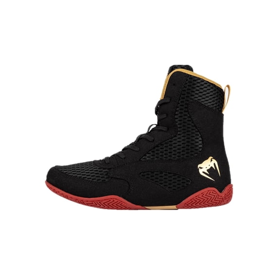 Zapatillas de Boxeo Venum Contender Negro Oro Rojo Altas