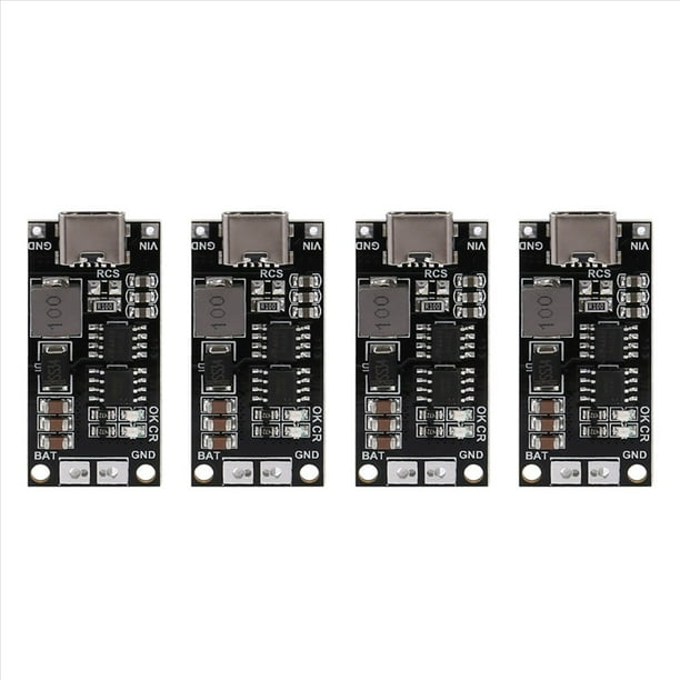 4X 2S Tipo-C una 8.4V Step-Up Boost LiPo Polímero Li-Ion Cargador Módulo para 7.4V 11.1V 14.8V 18650(2S 1A)