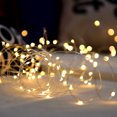 thumbnail image 3 of Guirnalda de luces LED de 1 a 5 m, adorno navideño para el hogar, Navidad, Año Nuevo, luces de hadas a rayas, funciona con pilas, 3 of 4