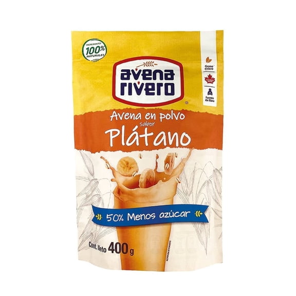 Avena Avena Rivero en polvo sabor plátano 400 g