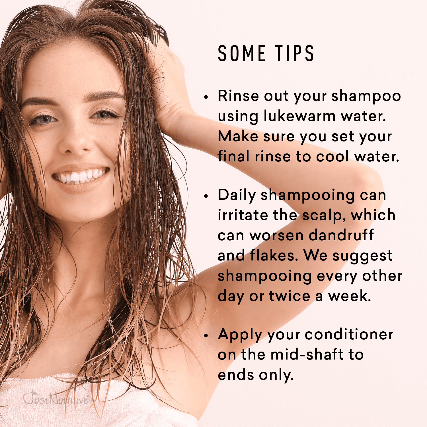 Just Nutritive Dandruff Shampoo, Soothe, Moisturize & Clarify Scalp & Hair, Pareben-Free, 16oz