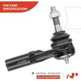thumbnail image 6 of A-Premium 8Pcs Front Lower Control Arm and Ball Joint Assembly Tie Rod End Rack and Pinion Bellow Compatible with Dodge Dakota 2000-2004 Durango 2001-2003 4WD, 6 of 8