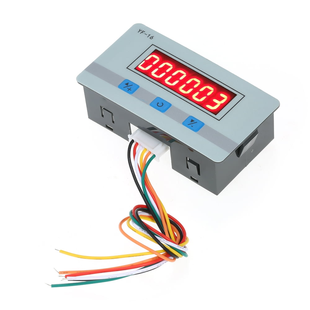 LCD Digital Counter Module DC/AC5V~24V Electronic Totalizer 1~999999 Times V9R5 