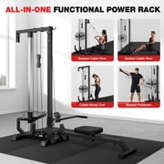 ALLVIATE Cable Crossover Machine,Lat Pull Down Machine Training for Home Gym Fitness,Wall Mounted Pulley Tower functional trainer with Adjustable 16 Positions Dual Pulley System