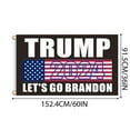 Vlemua 60 * 36 Inch Trump Merchandise Trump Flag 2024 Outdoor Banner