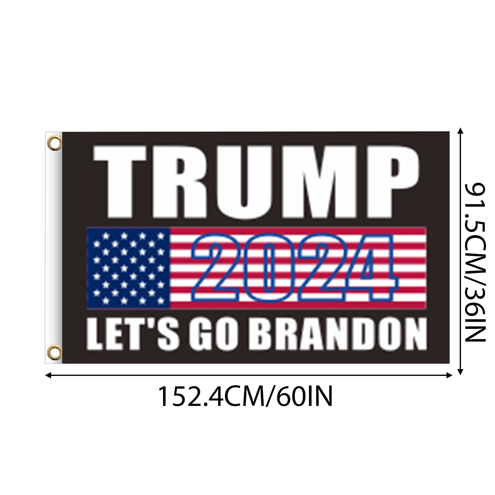 GameXcel Trump 2024 Flag – 3x5FT Double Sided – Take America Back – Indoor/Outdoor
