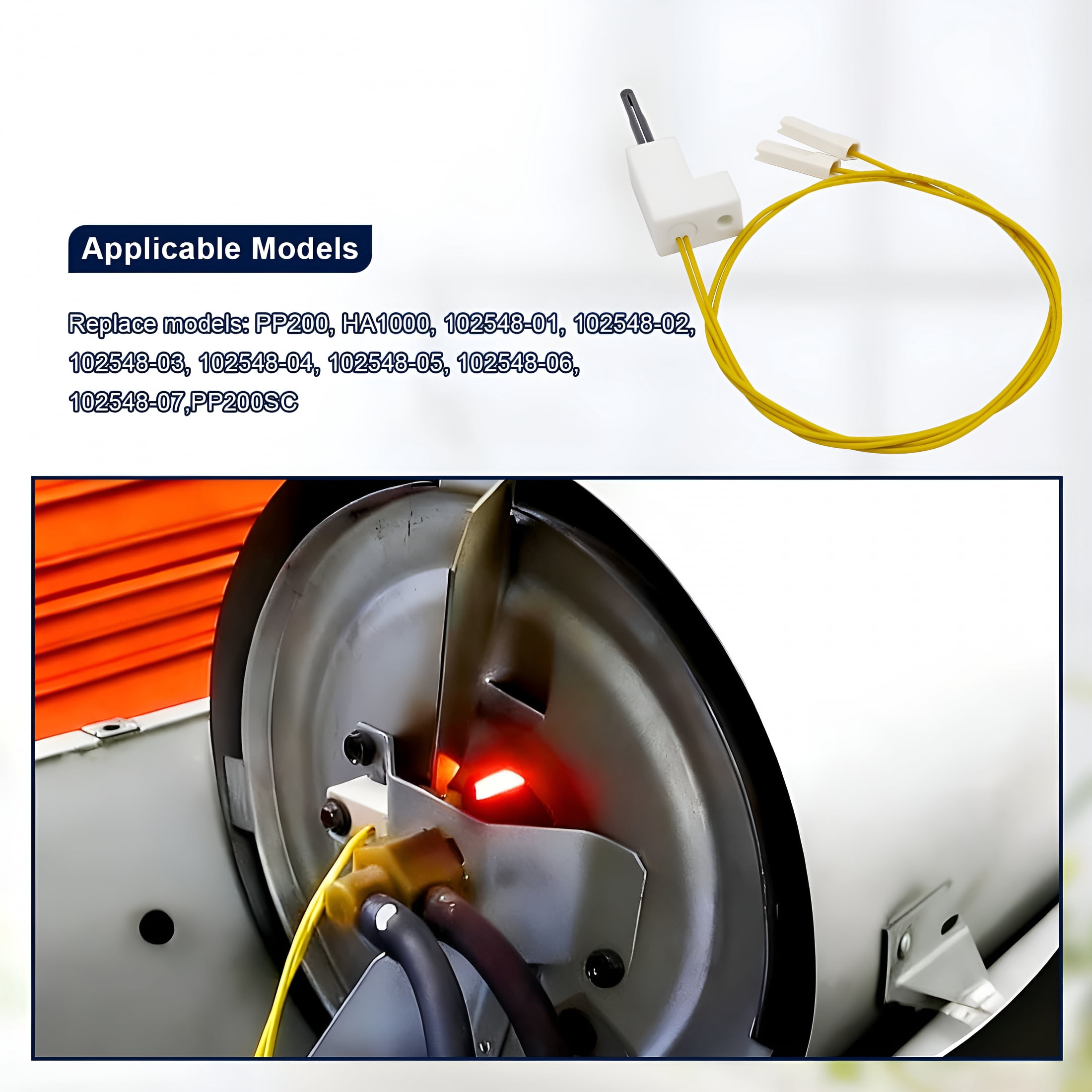 HIBIBUD Hot Surface Igniter Fits for Reddy Desa Master Heater HSI Replace Heater Ignitor