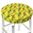 thumbnail image 3 of KLL Corn 1 Round Bar Chair Cushion Cover 13 inch ,Bar Stool Protector with Elastic, Soft Washable, 3 of 6