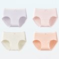 thumbnail image 2 of shoper Teen Girls' Underwear Soft Fabri Comfort Fit for Growing Girls Everyday Back to School Wear (4-Pack Set) Light Pink S, 2 of 4