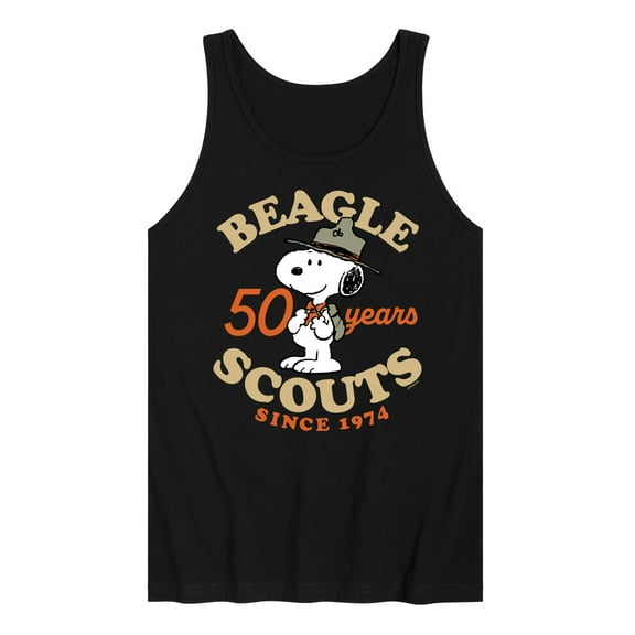 Peanuts - Beagle Scout 50 Year Badge - Men's Jersey Tank Top