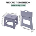 thumbnail image 2 of Uxcell 9" Folding Step Stool for Adults 132lbs Capacity Non-Slip Step Stool with Handle, Purple Small Stepping Stool, 2 of 7