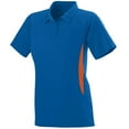thumbnail image 2 of Augusta Sportswear S Womens Mission Polo Royal/Orange 5006, 2 of 2