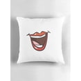 thumbnail image 5 of Ryan; Funny Mouth Cartoon Illustration Throw Pillow Cover 45x45cm – Lighthearted Cartoon Style Cushion Case for Playful Home Decor, Durable Soft Fabric, 5 of 7