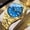 Gold shell blue surface steel belt, variant on Men's Quartz Watch with Calendar, Business Trendy Fashion Men's Wristwatch, Personalized Creative Men's Watch