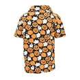 thumbnail image 4 of Boys Pumpkins Ghosts Halloween Tshirt Polo (4Y, Orange), 4 of 5