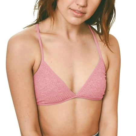 Pavied Minimizer Bras Bralettes for Women Seamless Bras Women s Thread Triangle Bra Wireless Lightly Lined Bralette Top Beauty Back Out Bras Cotton Bras Womens Bras Pink L