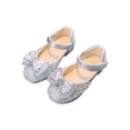 thumbnail image 2 of JDQJBZ Girls Casual Shoes Princess Rhinestones Bow Soft Sole Flats, 2 of 4