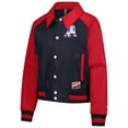 thumbnail image 2 of Women's New Era Royal New England Patriots Coaches Raglan Full-Snap Jacket, 2 of 3