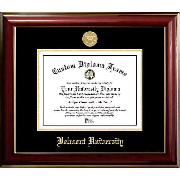 Belmont University Classic Diploma Frame