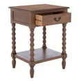 thumbnail image 4 of SAFAVIEH Athena Solid 1 Drawer Accent Table, Brown, 4 of 13